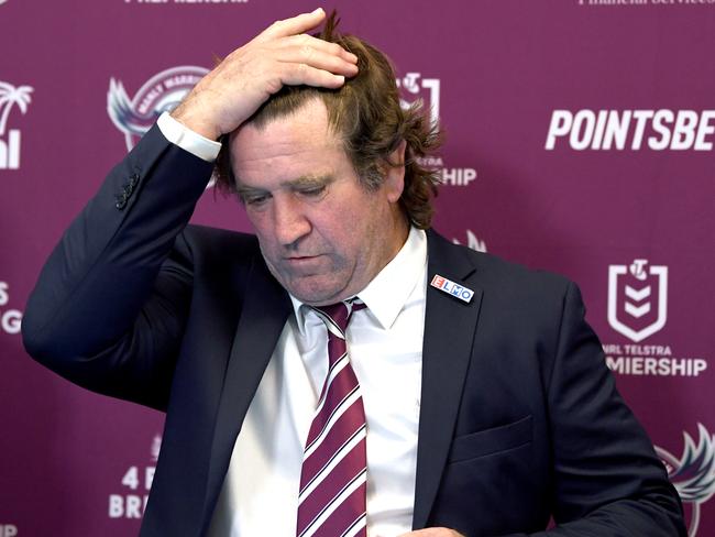 Hasler had an ugly split with Manly. Picture: NRL Photos