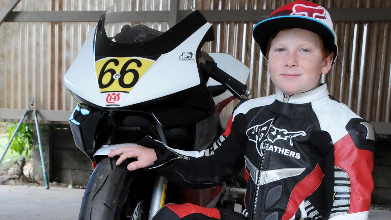 Joel Kelso as an 8 year old competitive Road Racer in Gympie.Photo Tanya Easterby / The Gympie Times