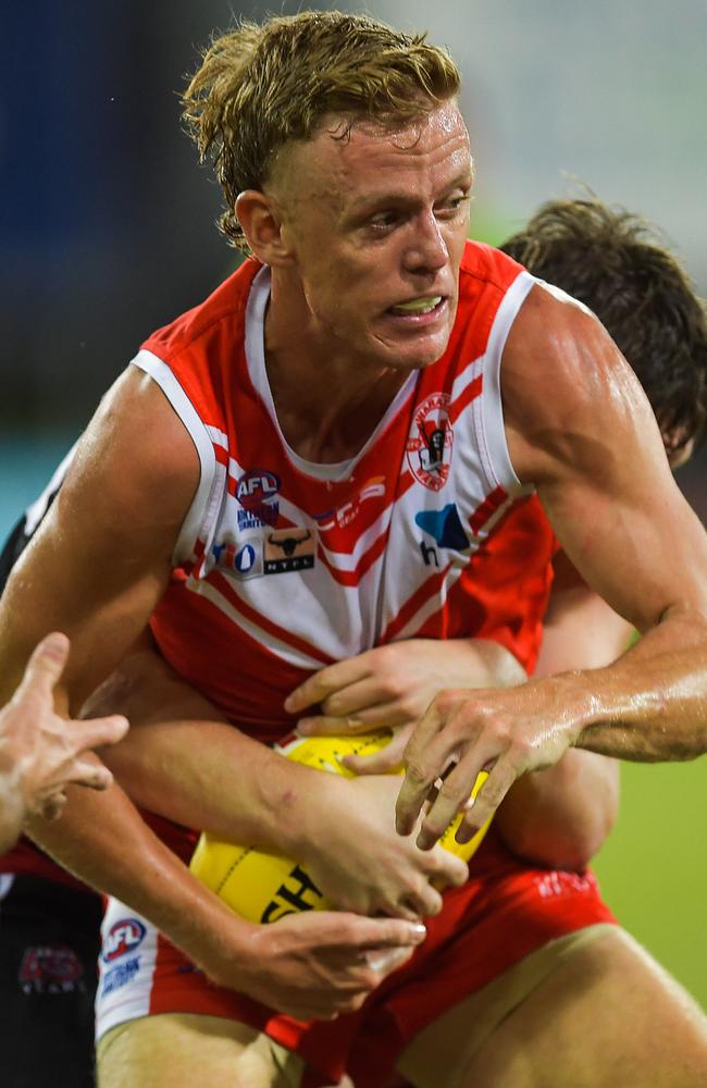 Waratah vs Southern Districts in the 2022-23 NTFL grand final. Picture PEMA TAMANG Pakhrin