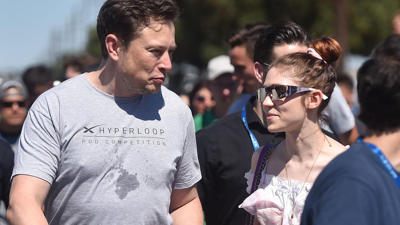 Grimes and Elon Musk were together for more than three years. Picture: AFP Photo