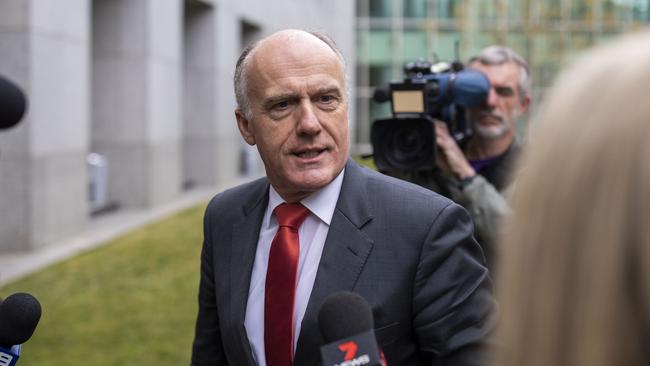 Liberal Senator Eric Abetz is seen at Parliament House in Canberra. Picture by Sean Davey.