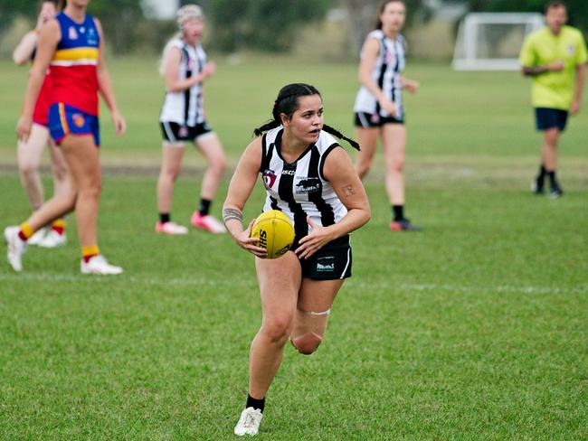 Rockhampton Panthers' player Kirralee Costelloe will represent North Queensland in the annual women's Aussie rules representative clash. Photo: ImageBox sportsphotography