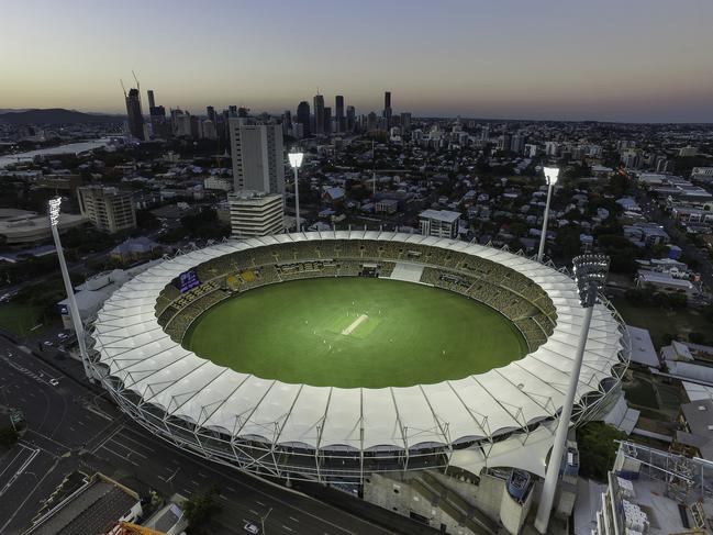 Drone photo from above the gabba.MUST CREDIT LEE CARSELDINE AND DRONEIT GROUP