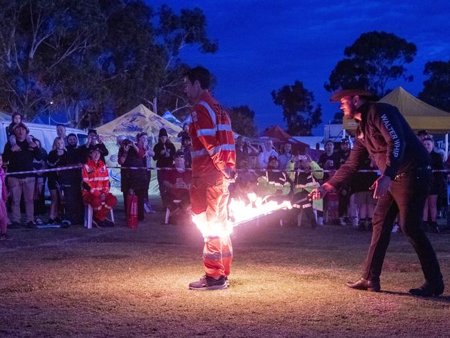 Walter Whip and the Flames put on a performance for the crowds at the 2024 Swan Hill Show Picture: Noel Fisher.