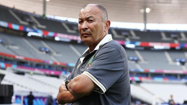 Eddie Jones poses ahead of the Rugby World Cup France 2023, at Stade de France on September 07, 2023 in Paris, France. (Photo by Chris Hyde/Getty Images)