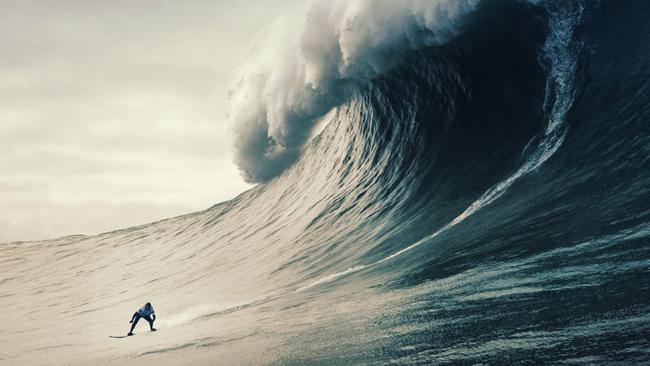 Maya Gabeira, the world record holder for the biggest wave ever ridden by a woman, at Nazare, Portugal