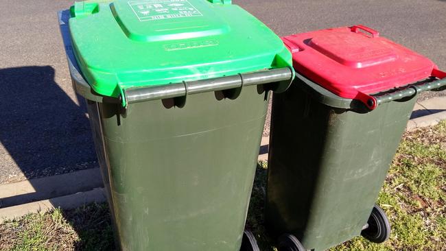 Police have arrested a man who was discovered inside a green waste bin in Ballarat.