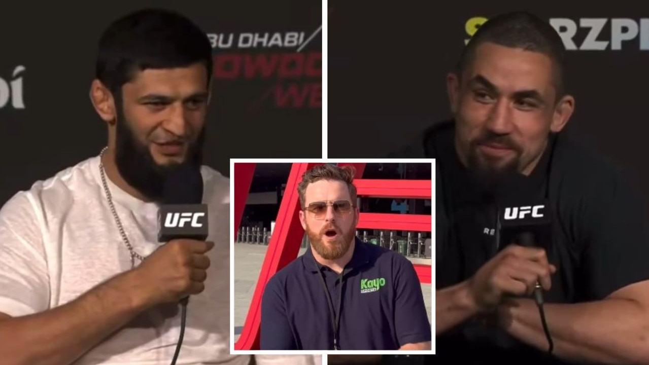 ‘Throw him out’: UFC bogeyman tells Aussie comedian to ‘f*** off’ in fiery press conference