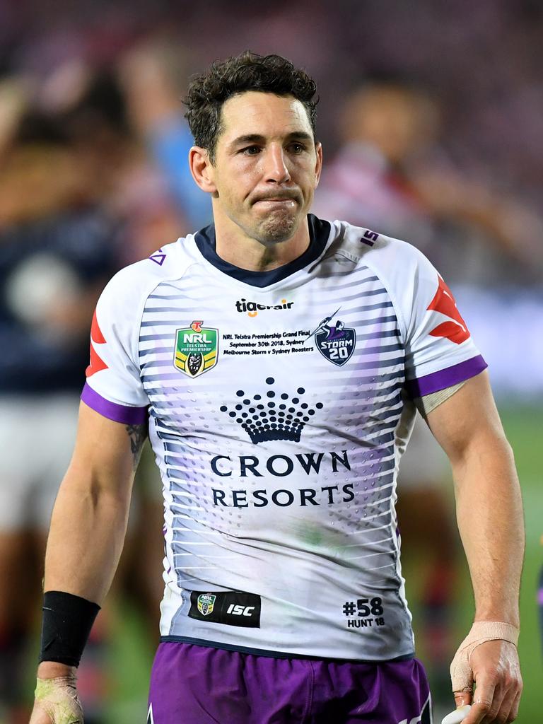 Billy Slater’s career ended with a grand final loss. Picture: AAP