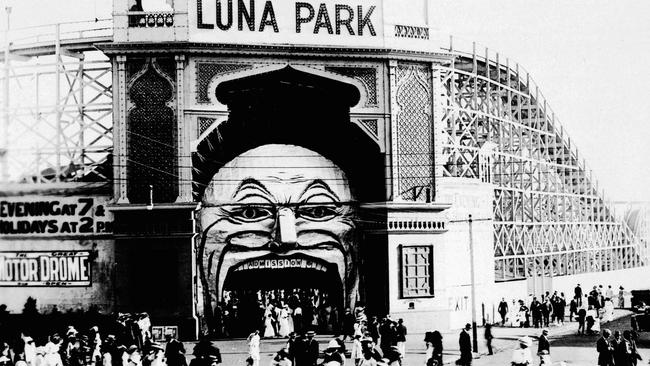 The facade of Luna Park in 1912. Picture: HWT Library.