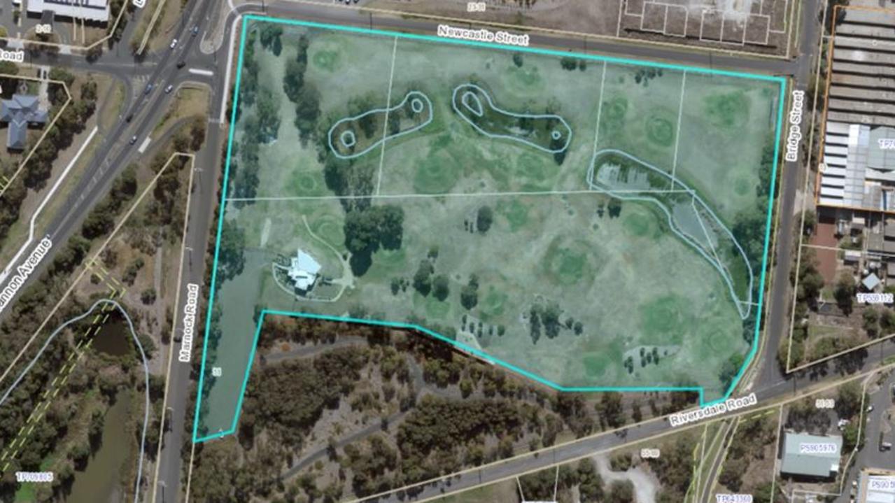 An aerial view of Balyang golf course. Source: City of Greater Geelong.