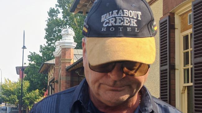 Andrew Ross Clark walking out of Wagga Courthouse in his first appearance in early February. Picture: Toby Vue