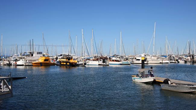 Generic image of the Manly Harbour with boats moored and the Moreton Bay Discovery Centre. Picture: David Clark