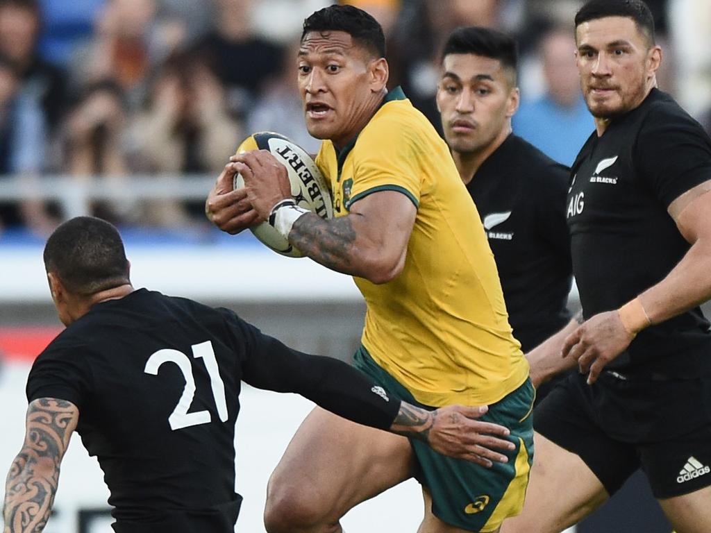 Israel Folau won’t be wearing Australian gold any time soon.