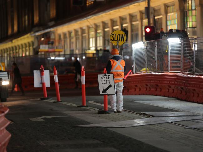 The light rail being built is one of the infrastructure projects causing massive delays. Picture: Christian Gilles