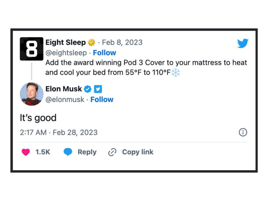 Elon was an early adopter of the Pod. Image: Supplied