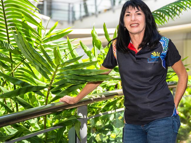 Cr Cathy Zeiger at the Cairns City Council chambers. Picture: Emily Barker