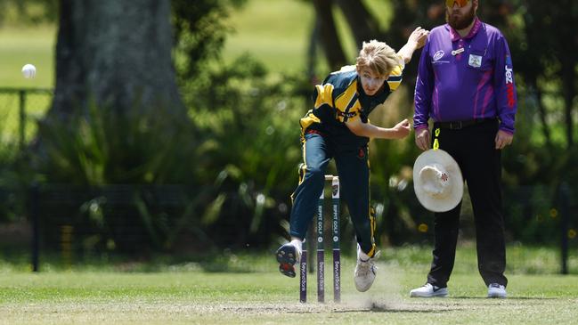 Joseph Vandenbergh hit the winning run with the second-last ball of the game. Picture: Michael Gorton