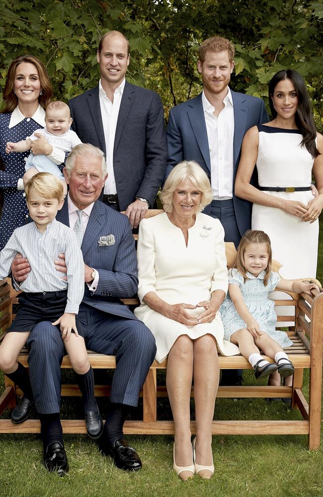 Playing happy families at Prince Charles70th birthday in the gardens of Clarence House. Picture: Getty