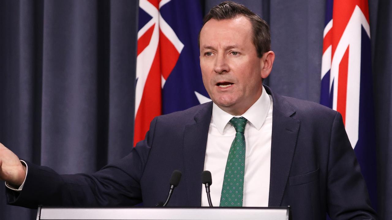 WA Premier Mark McGowan says he is not willing to risk the lives of West Australians even when the national vaccination targets are met. Picture: Jackson Flindell/The West Australian