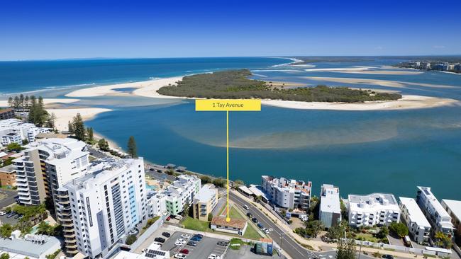 1 Tay Ave Caloundra, an undeveloped waterfront property in the heart of the CBD is now on the market.