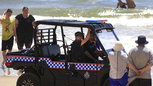 Police during the search for Mr Caserta. Picture: Adam Head