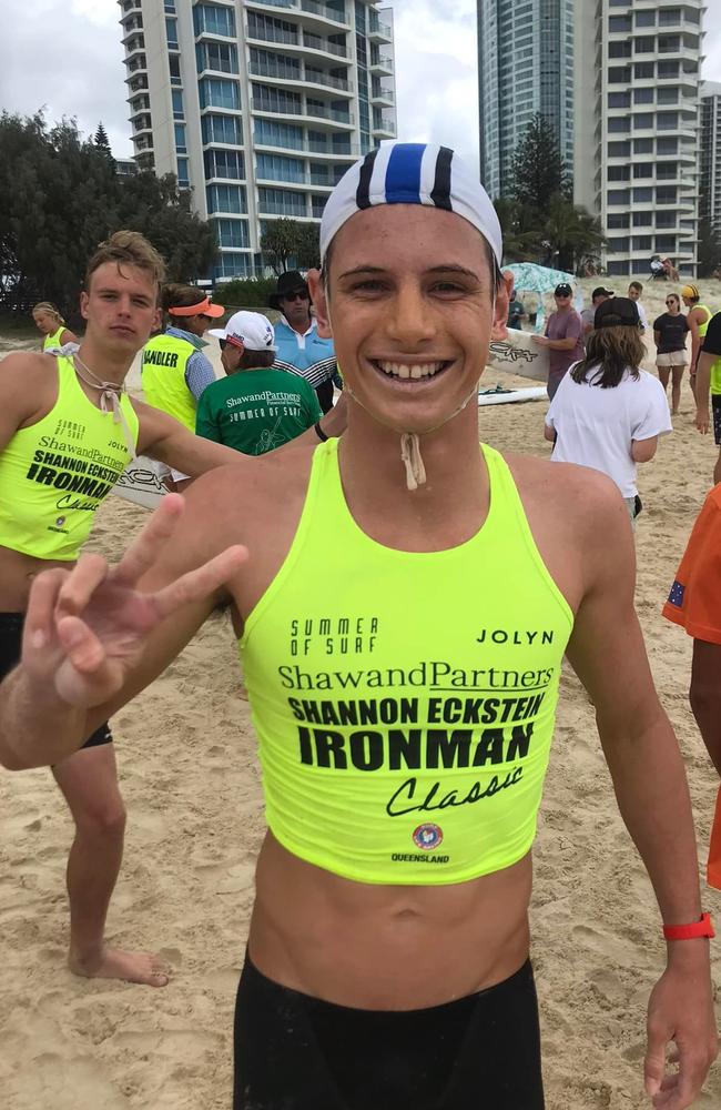 Rising Maroochydore surf lifesaving talent Byron Dieckmann.