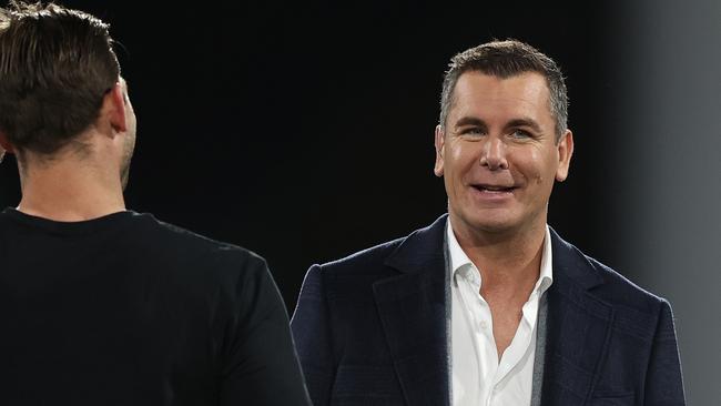 Several footy media insiders say Carey will bob up on I’m a Celebrity. Picture: Getty