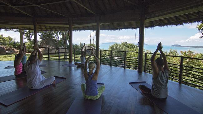 The yoga pavilion.