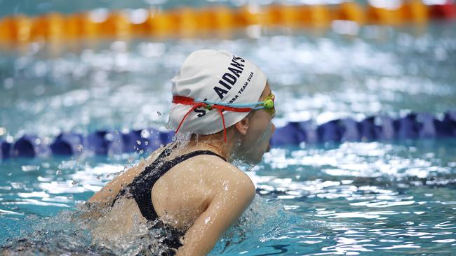 The QGSSA swimming championships at the Sleeman Sports Complex, Brisbane 28th February 2024. (Image/Josh Woning)