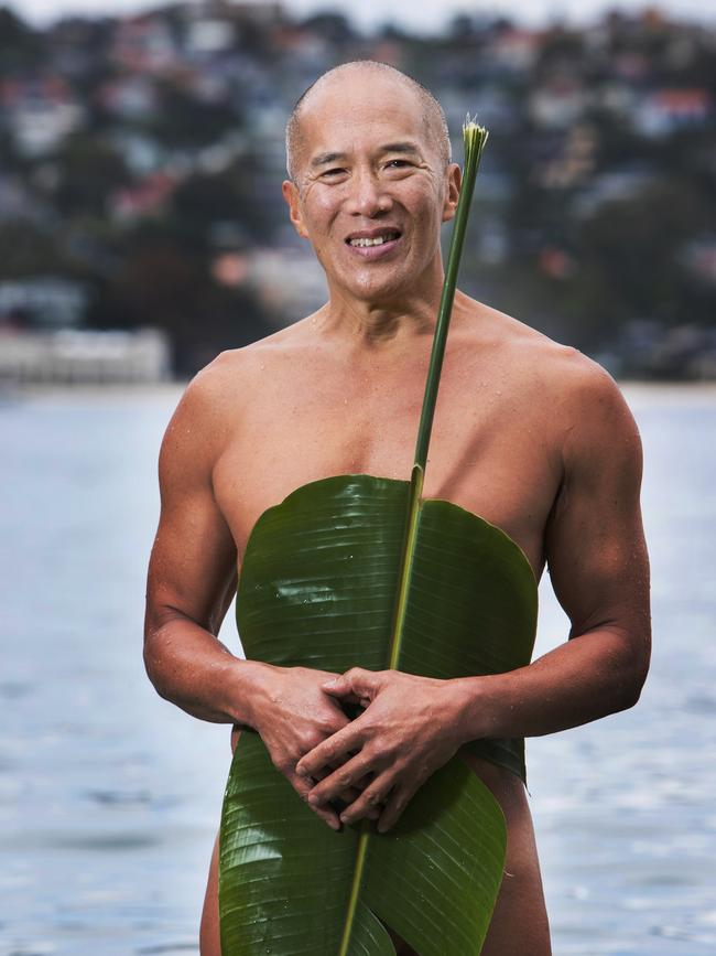 Charlie Teo did a nude charity swim. Picture: AAP Image / Julian Andrews)