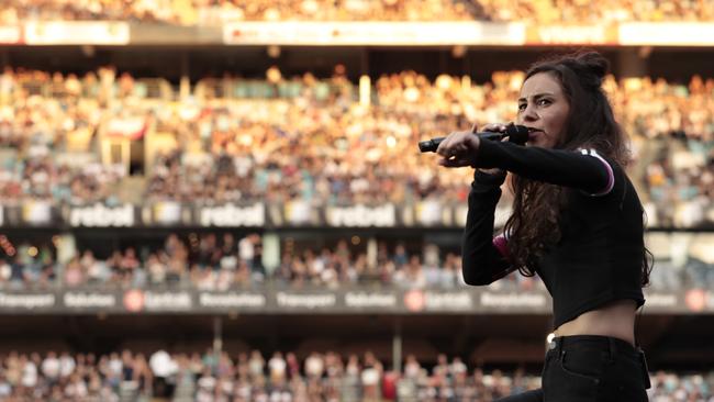 Shark’s last big gig was in front of 75,000 people at the Fire Fight Australia concert at ANZ Stadium on February 16, 2020 in Sydney, Australia.