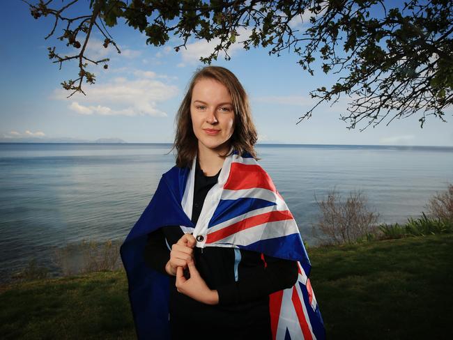 Brigid Mackenzie at Beach Cemetery in Gallipoli / Picture: Sam Ruttyn