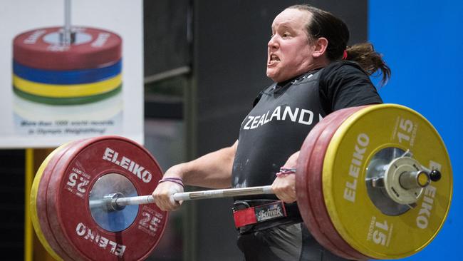 Laurel Hubbard won silver at the weightlifting world championships.