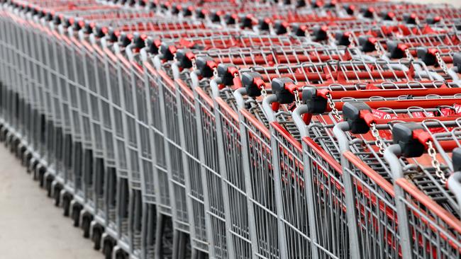 Shoppers are outraged as Costco’s trolleys are inaccessible for the elderly, the disabled, people with injuries and mothers. Picture: NCA NewsWire – Kelly Barnes