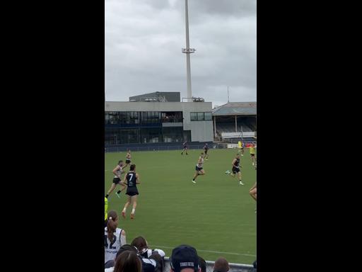 Carlton’s prized pick shines in match sim