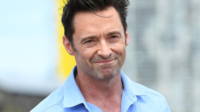 Actor Hugh Jackman gestures as he speaks during a Sydney New Year's Eve media event at Glebe Island in Sydney, Friday, December 29, 2017. Jackman has helped in the design of a firework that will be used in the Sydney New Year's Eve celebrations at Sydney Harbour. (AAP Image/David Moir) NO ARCHIVING