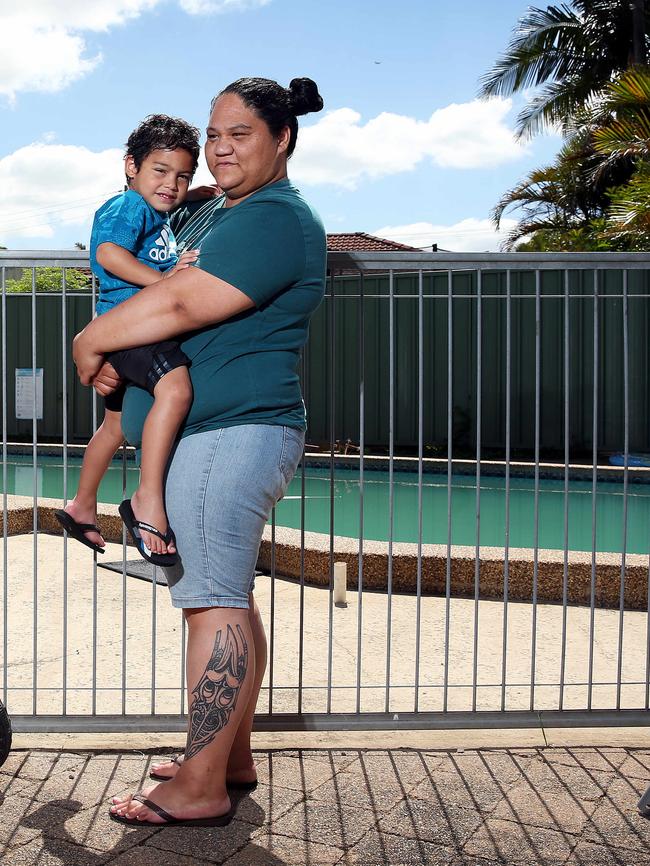 Mata Henare’s son Reza has no long-term effects a year after his near-drowning incident. Picture: Tim Hunter