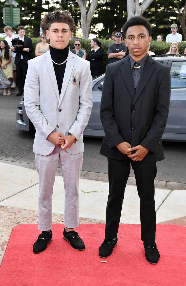 Clifford Mitchell and Princeton Kata at Centenary Heights State High School formal. Picture; Patrick Woods.