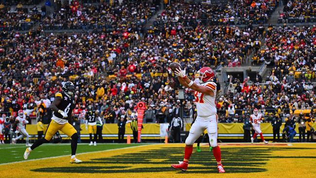 Kelce was wide open. Joe Sargent/Getty Images/AFP