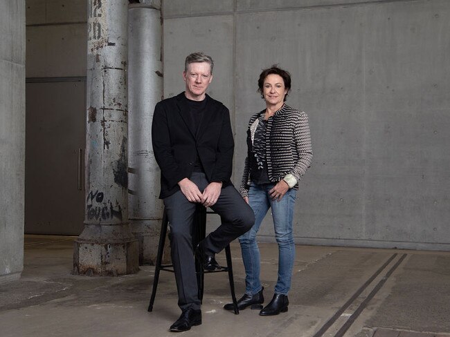 Fergus Linehan and Cass O’Connor at Carriageworks. Photo by Nic Walker.