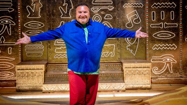 Trevor Ashley will replace Shane Crawford to play Pharaoh in Joseph and the Amazing Technicolour Dreamcoat from January 27 to January 1. Picture: Supplied.