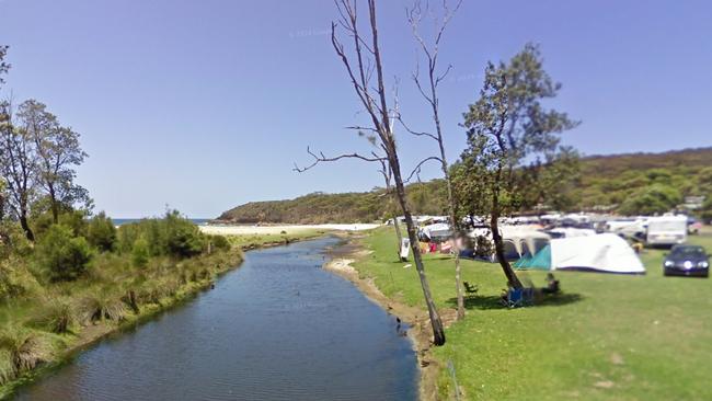 Sewage has been entering a creek near the caravan park.