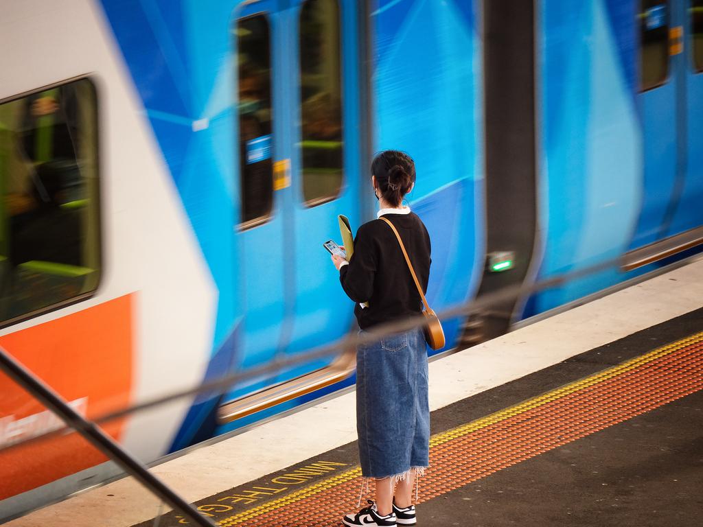 More than 64,000 Metro trains trips run each month. Picture: NCA NewsWire / Luis Enrique Ascui