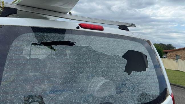 Car windows smashed in South Wests Rocks in November, Supplied CCTV