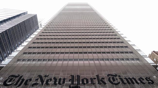 The New York Times building in New York City.