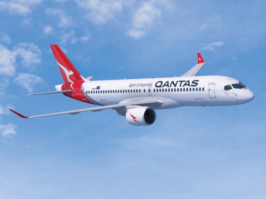 Airbus A220 qantas tasmania fleet