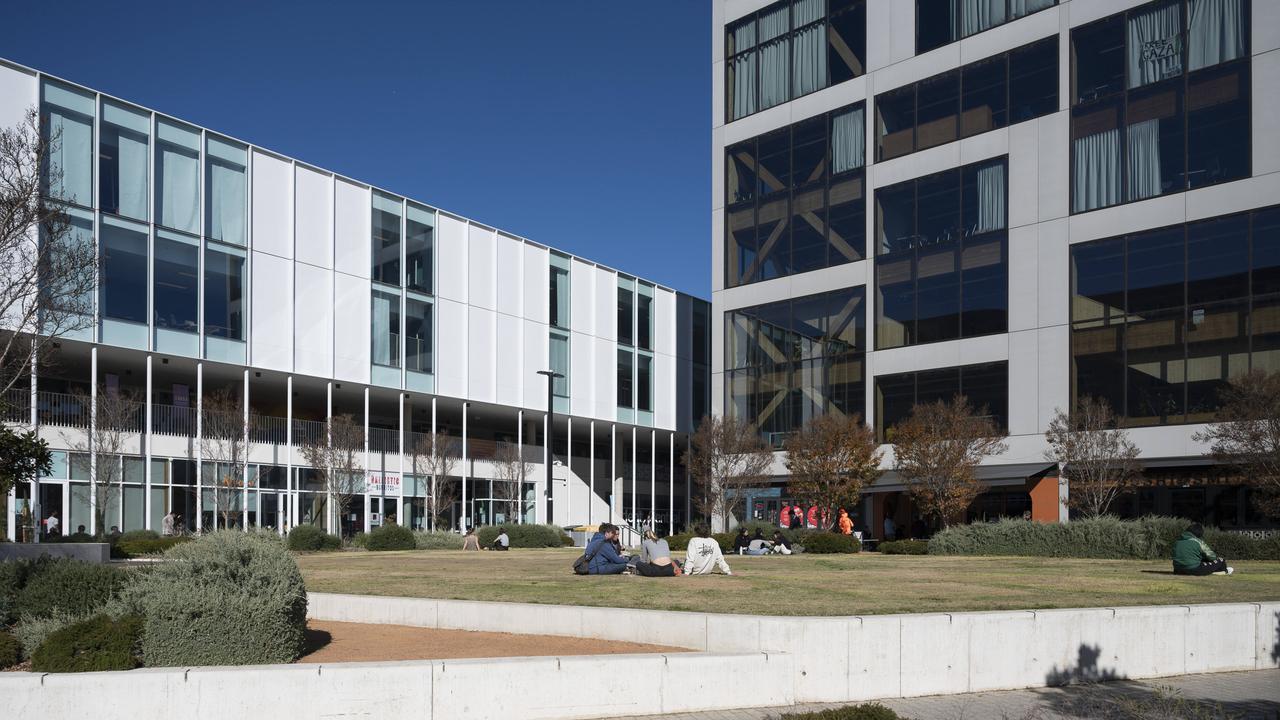 Students have returned to the vacated Pro-Palestine encampment. Picture: NewsWire / Martin Ollman