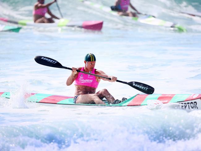 Surf lifesaving also offers people the chance to compete. Picture: Peter Clark