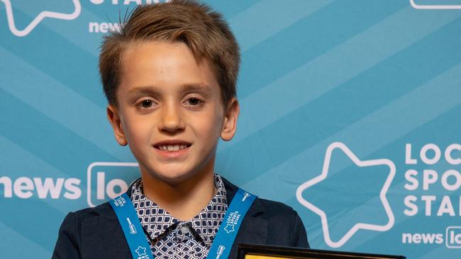 Hunter Sasikin after winning his award. Pic: AAP/Monique Harmer